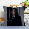 Idol Energetic S-Shin Yu-Na Cushion Cover Washable Linen Pillowcase Soft For Sofa Bed Cozy Home Room Decor