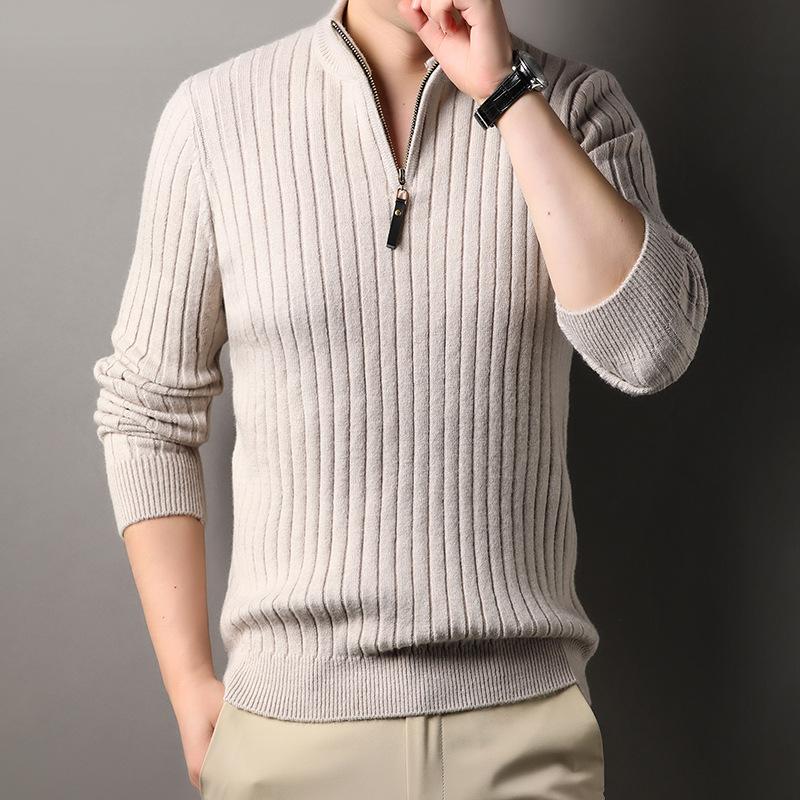 Autumn Thickened Young and Middle-aged Men's Sweater Pullover Large Size Loose Korean Style Jacket Men's Clothing