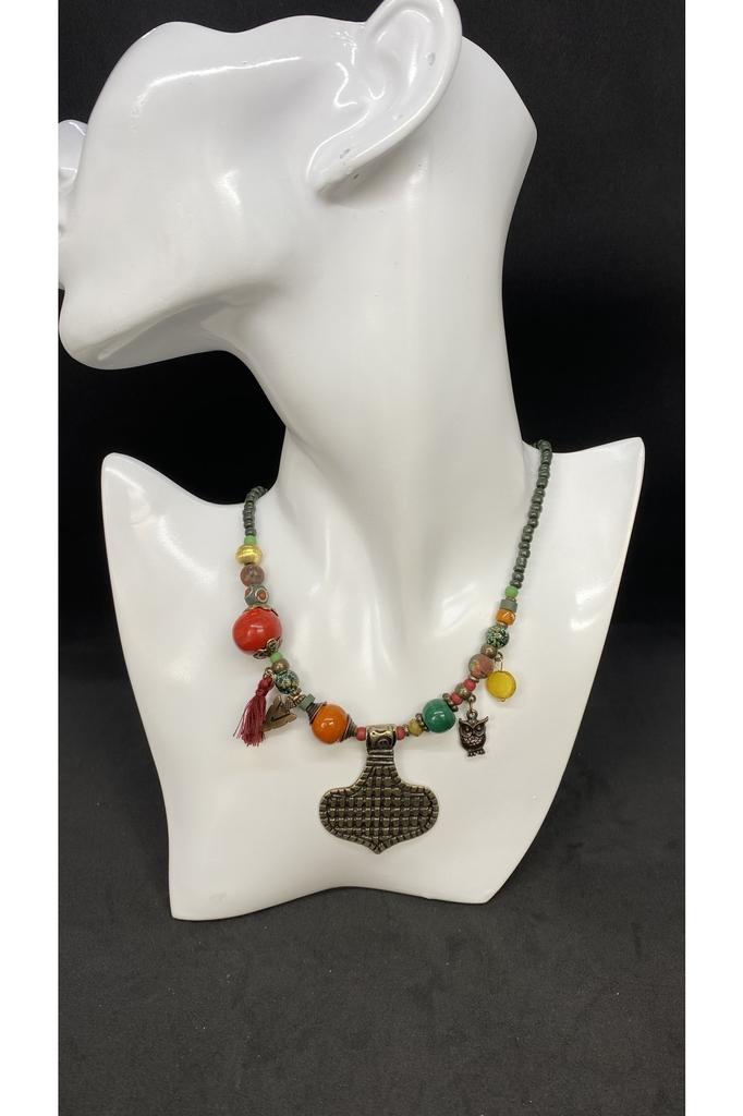 Valentine's day Birthday Gift Handmade Ethnic Authentic Hippie Bohemian Fashion Jewelry Necklace
