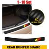 Rear Trim Protector Tri-color Strip Trunk Bumper Guard Pad Sill Cover 1-10Set