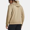 Under Armour Fleece Solid Color Hoodie Men Hoodies Khaki 1379744-299