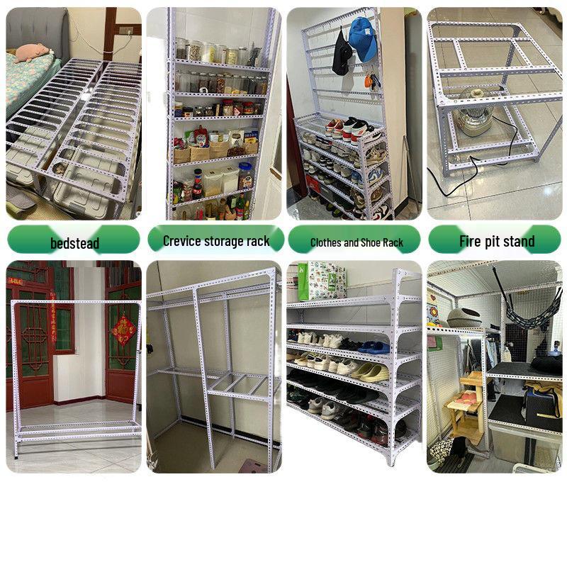 Adjustable Triangle Steel Bracket with Holes for Shelving and Storage