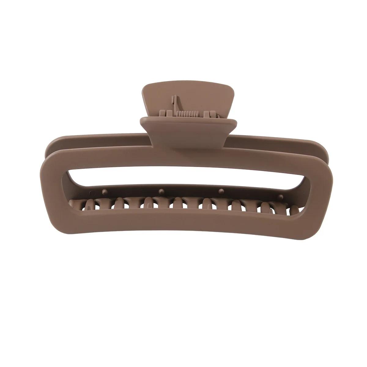 

Корейская большая однотонная заколка для волос, элегантные шпильки, заколка-краб для волос для женщин, девушек, квадратный головной убор, аксессуары для волос, украшения