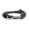 Noter Men Paracord Bracelet Multilayer Adjustable Survival Braslet Creative Fish Hook Cord Braclet Homme Leisure Accessories