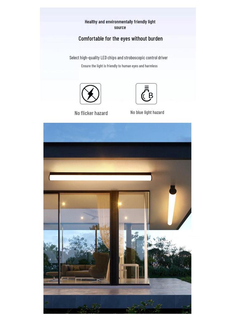 Minimalist Modern Waterproof Wall & Ceiling Light for Indoor/Outdoor Spaces