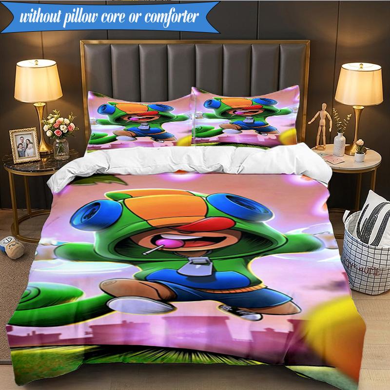 Game Adventure Heroes 3pcs K-pop Music Group Bedding set,Ideal for Bedroom, Dormitory,Including Duvet Cover And 2pcs Pillowcases,Fan Gifts