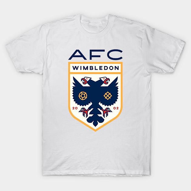 

Men Black Print T-shirt Afc Wimbledon No-Cut Transfer Paper Print Cotton Tshirt 4XL білий