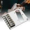 6 String Fixed Bridge Electric Bass Bridge Adjustable String Bass Bridge Bass Hardware Metal Texture for Electric Bass