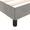 Bed Frame without Mattress Light Grey 90 x 200 cm Velvet