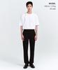 MUSINSA STANDARD Semi-Wide Hidden Banding Slacks [Black]