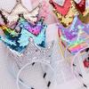 Princess Crown Headband Shiny Hair Band Party Hairband  Fairy Costumes Accessories