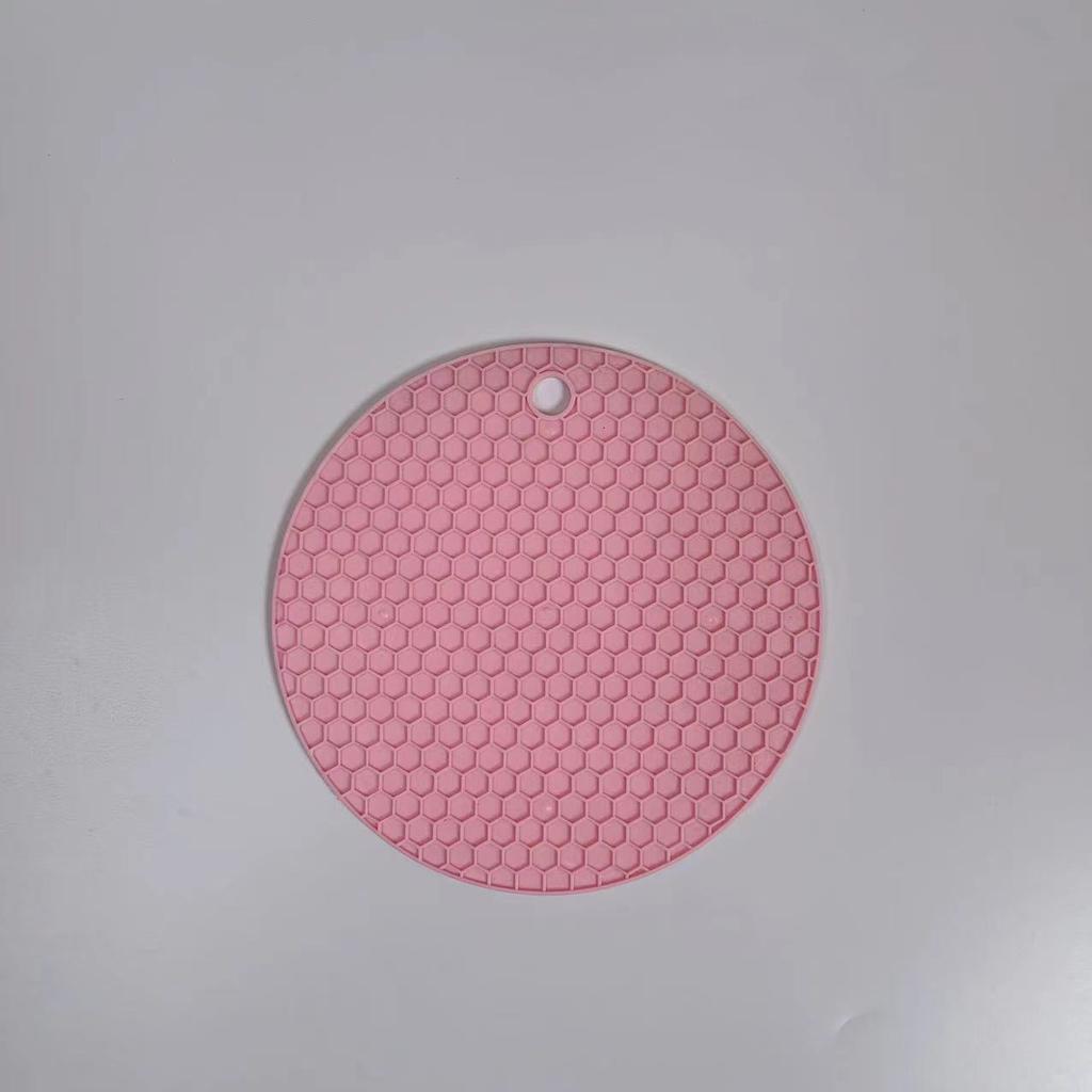 Desk Mat Tool Multifunctional Kitchen Silicone Tableware Circular Anti Slip Heat-resistant Coffee Cup Pot Holder Convenient