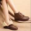 Winter New Mother's Cotton Shoes Snow Boots Plush Warm Middle-aged Old-age Cotton Shoes Soft Soled Flat Bottomed Women's Cotton Boots