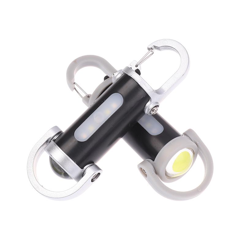 Rechargeable Led Keychain Light Mini Flashlight, Waterproof Work Light For Outdoor Camping Fishing Emergency Usb Charging