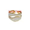 White Color Geometric Ring Vintage Style Metal Ring Vintage Adjustable Ring  Girl
