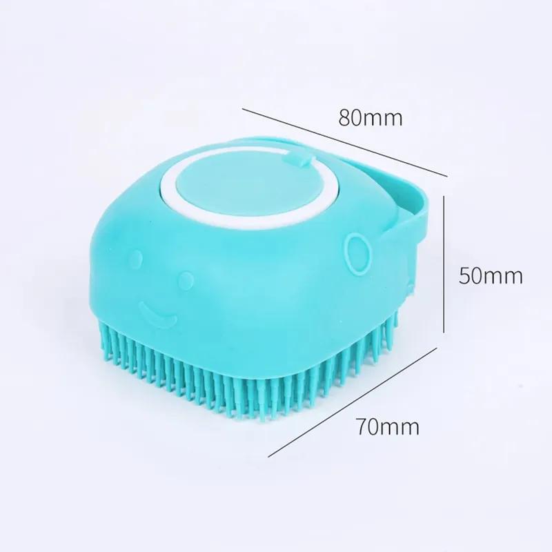 Bathroom Puppy Dog Cat Bath Massage Gloves Brush Soft Safety Silicone Pet Accessories for Dogs Cats Dog Comb Tools