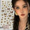 1/10pcs Glitter Star Heart Butterflies Face Sticker Gold Silver Rhinestones Sticker Temporary Tattoos DIY Body Arts Party Decor