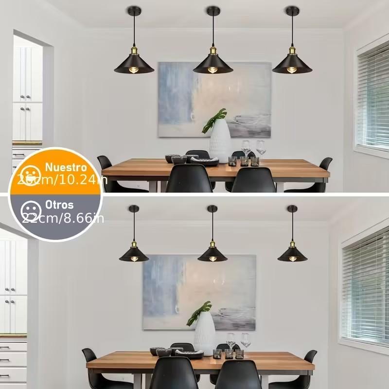 Nordycka Lampa Wisząca do Salonu Gwint E27 Winylowa Lampa Wisząca z Kutego Żelaza Vintage Charakterystyczna Lampa Wisząca do Baru i Jadalni