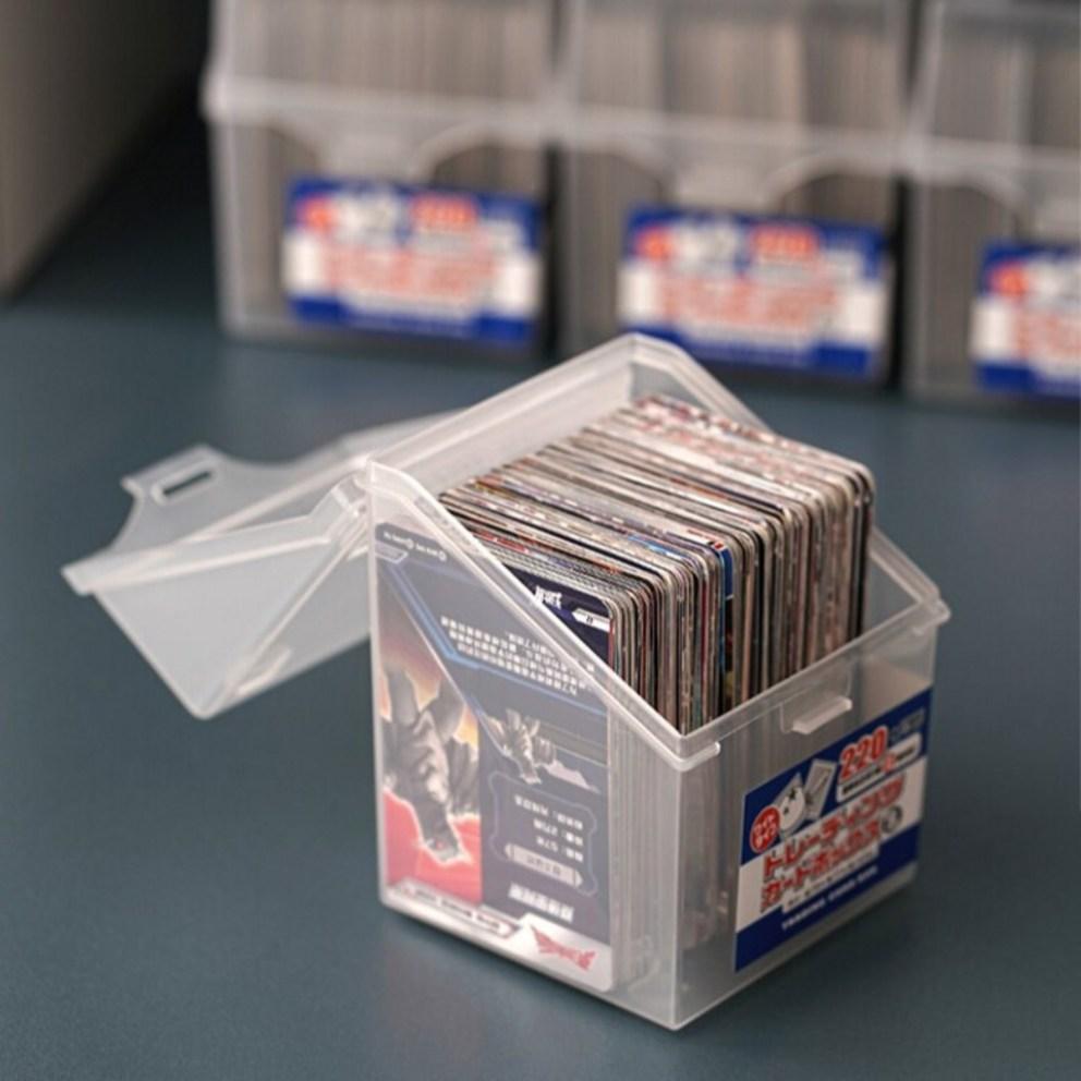 BenF Case Photocard Storage Box Small Top-Loader Storage Organizer Folding Case Plastic Multipurpose Small Item Stationery Business Card