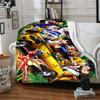 Dragon Ball Jungle Adventure Flannel Blanket Super Soft Warm Cozy Blanket for Sofa Bed Office Travel All‑Season Home Decor Gift