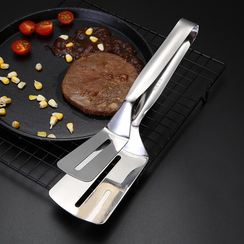 JingJingRS 304 Stainless Steel Multi-Purpose Food Spatula Tong