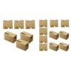 Pack of 6 Versatile Kraft Paper Small Boxes Organization Solution Simple Foldable Structure Storage Containers