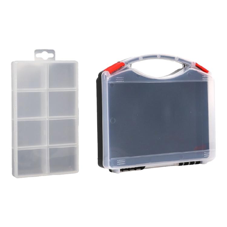 Plastic Tool Parts Box Storage Screw Box Tool Classification Electronic Component Drill Bit Grid Box Organizer