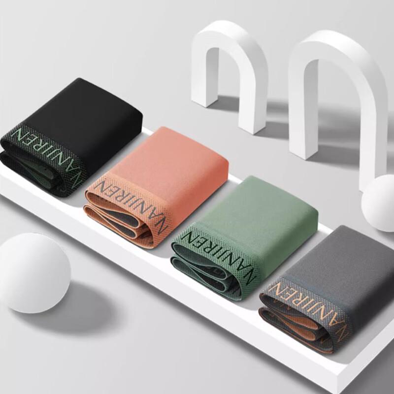 Nanjiren Men's Pure Cotton 10A Antibacterial Boxer Briefs 3-Pack