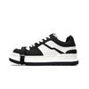 Black and White Fashion Casual Board Shoes Women's Platform Heightening Straps Square Head Shoes