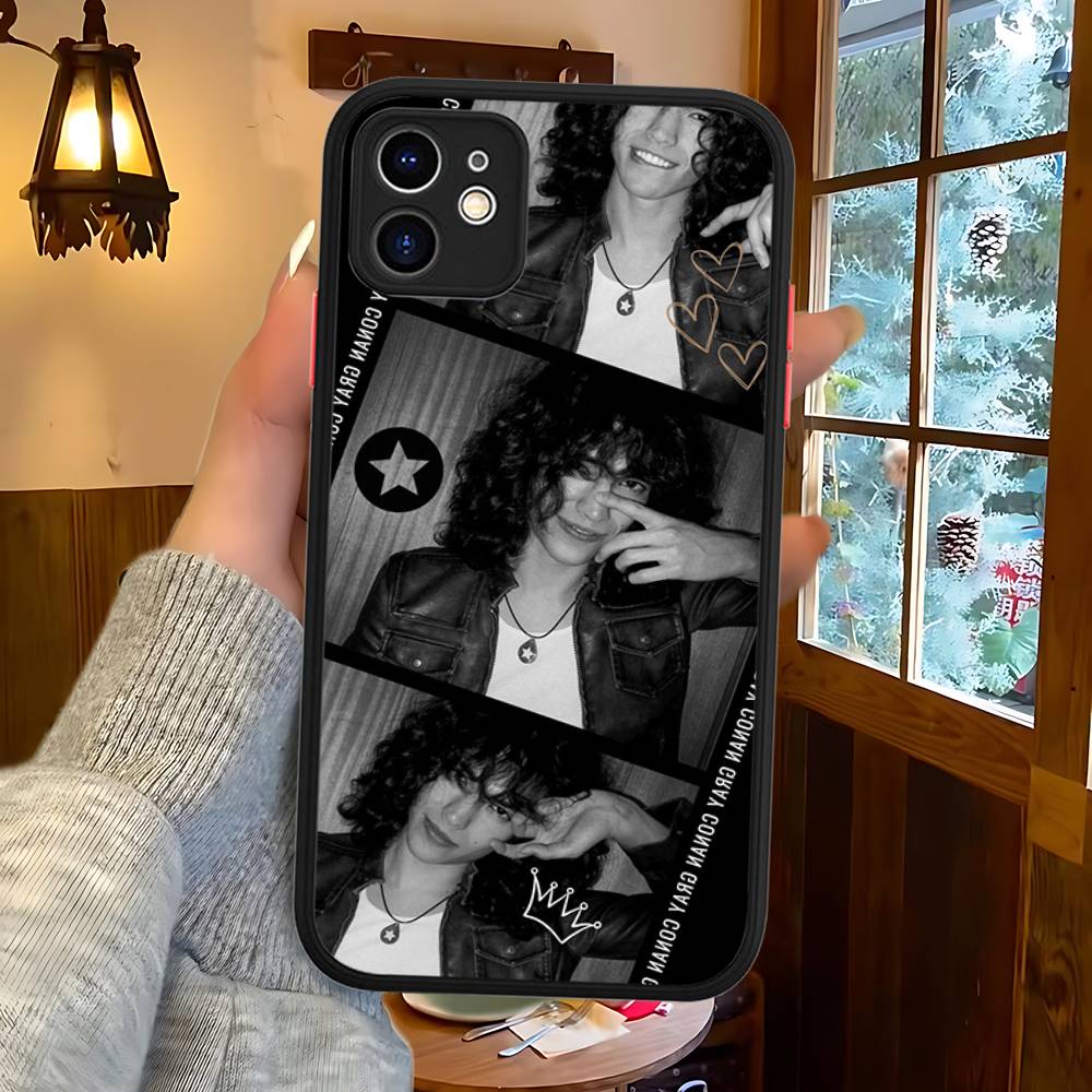 Popular Singer C-Conan G-Gray Phone Case For IPhone 16 15 14 13 12 11 Pro Max Plus X XS MAX Black Matte Phone Fundas