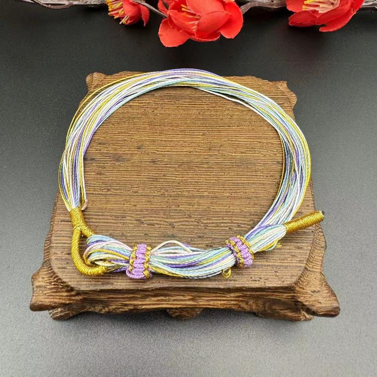 Handmade Dragon Boat Festival Ethnic Bracelet - Adjustable Woven Rope for Adults & Kids - Student Gift