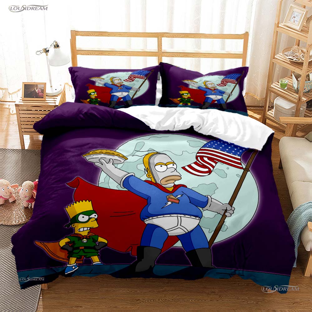 Comforter Carton Funny Casal All Season Comforter Bedding Sets Soft And S Teens Single/Double/Queen/King