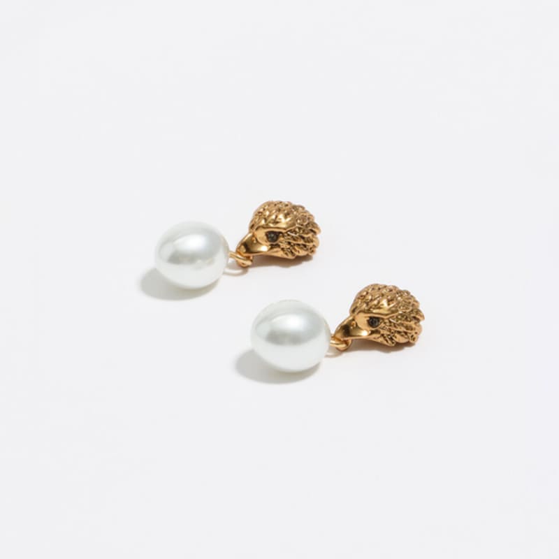 BIMBA Y LOLA [25FW] BIMBA Y LOLA Gold Eagle Pearl Earrings B256AIW017IVF