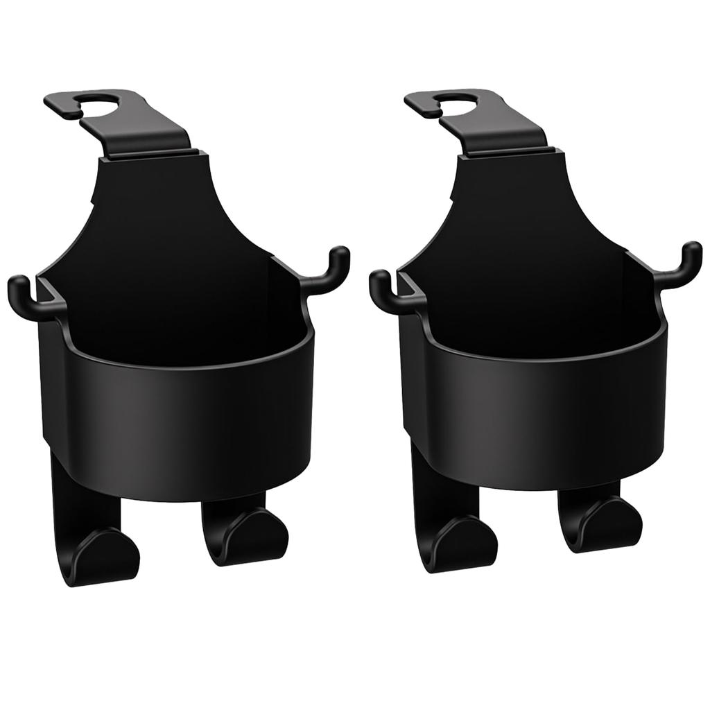 Hjnet Rear Seat Drink Holder Headrest Hook Smartphone Holder Seat Back Table