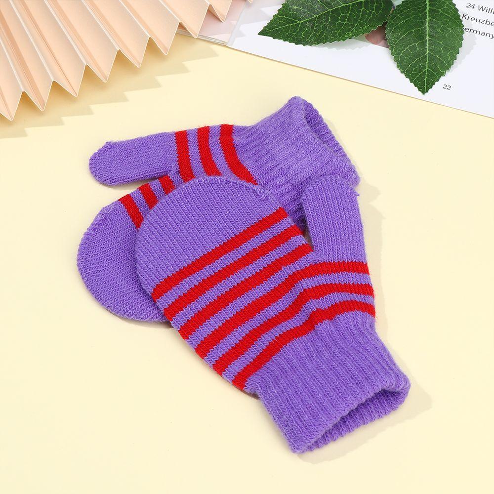 Children Winter Soft Knitted Mittens Children's Gloves Full Finger Gloves Kids Gloves