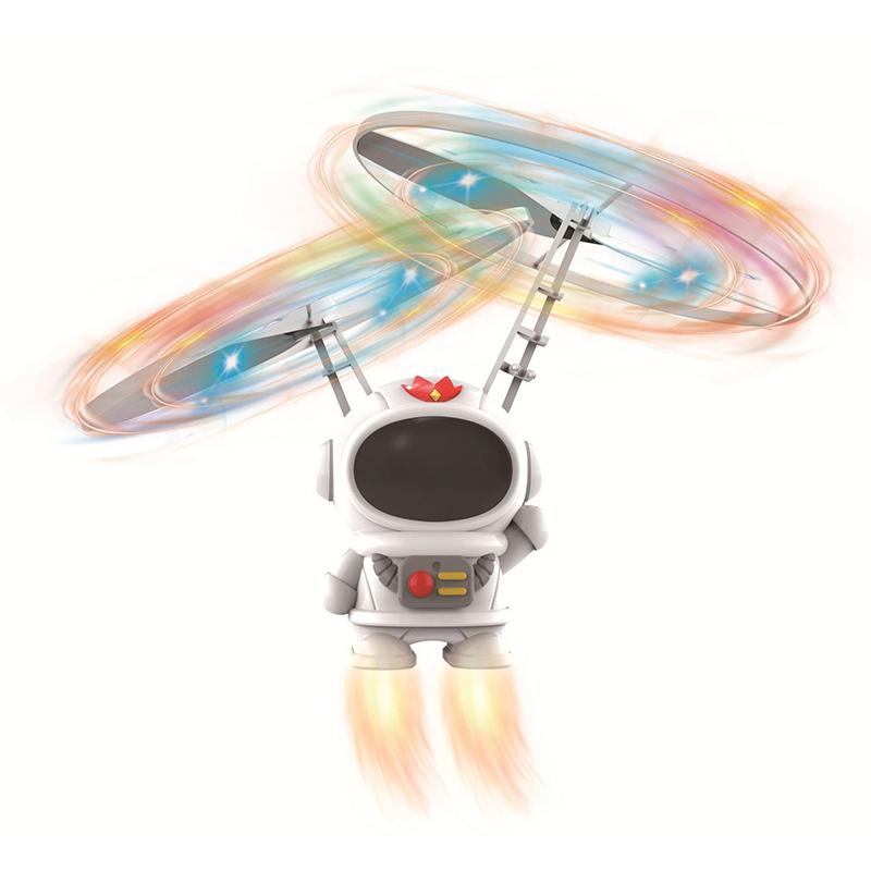 Creative Mini Astronaut Drone Cartoon Spaceman Induction Flying Robot Toys with USB Charging Hand Control Helicopter Kids Gift