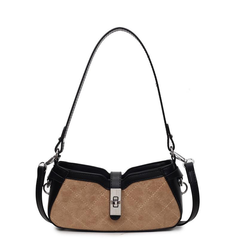 High-End Mode Baguette Handtasche Damen Frühling neu Nische Textur Schulter Messenger Bag Pendler Tasche