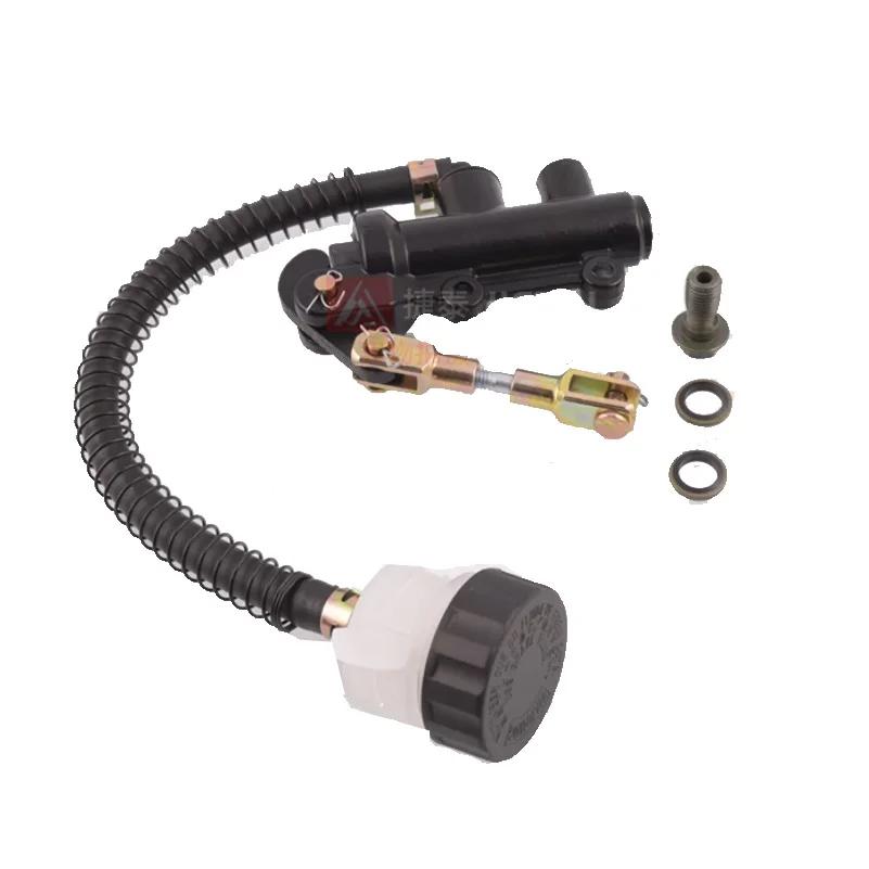 

NEW Motorcycle Rear Brake Master Cylinder Pump ATV Dirt Bike Hydraulic Refit For Ninja ZX6 ZX7 ZX6R ZX6RR ZX7R pull brake pump