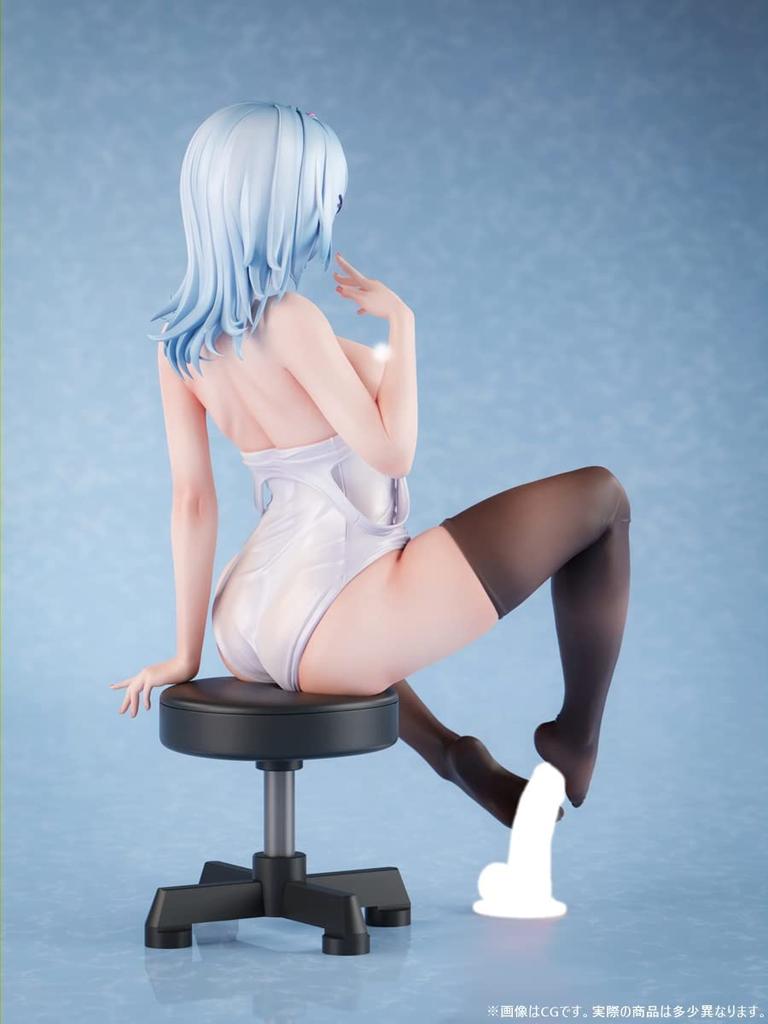 Einblick Nikkan Girl möchte in einem Schulbadeanzugstrumpf mit einem Blick der Skala bemalte fertige Figur gekniffen werden "Ich Mamiya-san verachte." 1/6