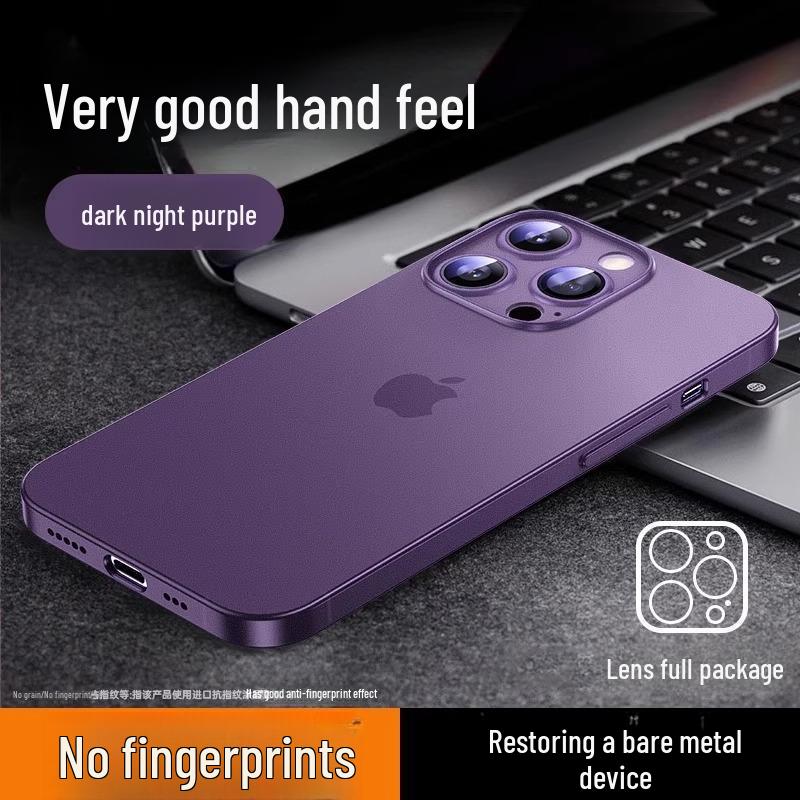 IPhone 16 Pro-ს ქეისი - თავსებადი iPhone 15-თან, ტიტანის ფერი, ულტრა თხელი, მქრქალი გამჭვირვალე, პრემიუმ შეგრძნება