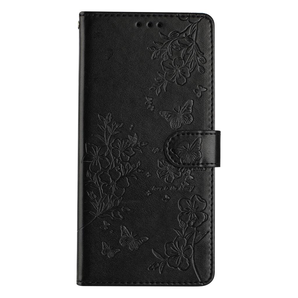 For Xiaomi Redmi A4 5G Wallet Phone Case Butterfly Floral Imprint Leather Flip Cover