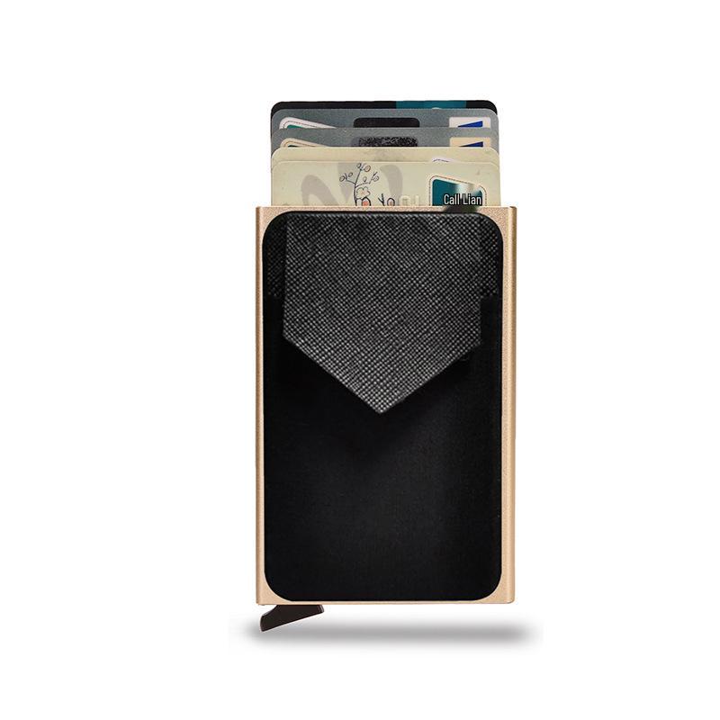 Men's RFID Metal Card Holder Wallet with Money Clip - Anti-Demagnetization, Multifunctional Design