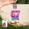 2D flat acrylic keychain - multiple colors available, perfect for backpack decoration and car key pendant