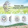 Metal Windmill Creative Courtyard Garden Lawn Decoration Wind Collector Magical Kinetic Energy Metal Windmill Rotator