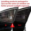 2pcs/4pcs Sunscreen Ventilation Car Windows Mosquito Nets Car Screens Mosquito Screens Sun Blinds Sunshades/cloth UV Heat Protection Cool Cooling