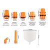 Orange Coolant Pouring Kit Corrosion Resistant Not-Spill Coolant Funnel Kit Radiator Funnel Burping Kit Funnel for Fill
