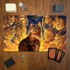 Tiger Lion Spirit Tabby Cat Gaming Mouse Pad Playmat 24"X14" MTG TCG Office Desk Mat for Work Game PC Laptop Rug Carpet MousePad