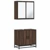 VidaXL Ensemble De Meubles De Salle De Bain 2 Pcs Chêne Marron, Armoire De Rangement, Armoire De Bain, Meuble De Toilette 3300889