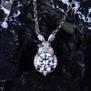 Imitation Moissanite Necklace 2 Carat Rabbit Mozzarella Diamond Pendant, Natal Year Zodiac Rabbit Element Necklace