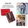 Set de biți de securitate inviolabili de șurubelniță de 33 buc, cu biți de extensie magnetici, chei hexagonale cu stea pentru prelucrarea lemnului